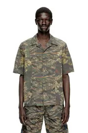 [Diesel] Diesel - Shirt with mixed camo prints - Shirts - Man - Green 44 Green