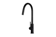 MEIR Piccola Round Pull Out Kitchen Mixer Tap - Dual Flow - Matte Black