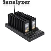 SU-68G 20-Ch Queuing Wireless Calling System Wireless Pager System w/ 20 Pagers