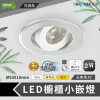 在飛比找蝦皮購物優惠-◎Bling Light LED◎LED 2W櫥櫃可調角小嵌