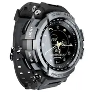 LOKMAT MK28 Smart Watch IP68 Waterproof Fitness Tracker Pedometer Reminder Bluetooth Smartwatch for iOS Android Black