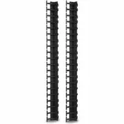 APC by Schneider Electric AR7721 Cable Organizer - Black - 2 Each Pack - TAA Compliant - Cable Manager - 42U Rack Height