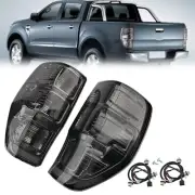 TINT SMOKE BLACK REAR TAIL LIGHT LAMP For Ford Ranger PX T6 T7 MK1 MK2 2011-2018 (for: Ford)