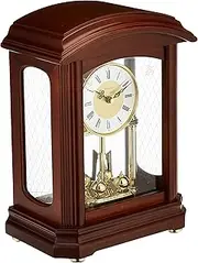[Bulova] B1848 Nordale Clock, Walnut Finish
