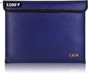 Fireproof Bag with 5200℉ Thermal Insulated, Waterproof Fireproof Box with Zipper