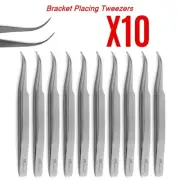 Dental Bracket Placing Tweezer Fine Pointy Tips Placement Holding Orthodontic CE