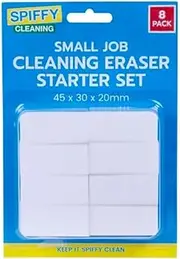 [Living Today] Magic Sponge Eraser, 8Pack Melamine Sponge Foam Bulk Sponge Sheets Kitchen Cleaning Pads, Long Lasting Cleaning Sponge for Kitchen,Bathroom,Bathtub, Sink,Wall Cleaner (1 Pack, 4.5x3x2cm)
