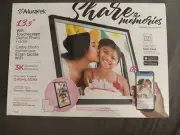 Aluratek - 13.5" 3K Touchscreen LCD Wi-Fi Digital Photo Frame - Black New Sealed