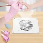Table Embedded Nail Vacuum Cleaner Dust Collector Manicure Table Fan Suction Kit
