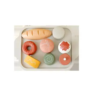 兒童餐食組蛋糕點玩具 幼兒模仿過家家 廚房西餐甜品 烘焙玩具 木質3-7歲積木