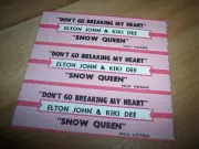 3 Elton John Kiki Dee Don't Go Breaking My Heart / Snow Jukebox Title Strips