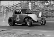 Lee La Barron In His Fiat Topolino Drag Car 1964 Motor Racing Old Photo