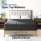 Viscountess Bed Mattress Euro Top Memory Foam Medium Firm Double Queen King