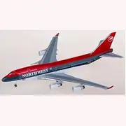 Replica 1:400 for Classics BBX41689 Boeing B747-400 N676NW Diecast Metal Plane Model Home Decor Collected Hobby Toys Airplane Toy