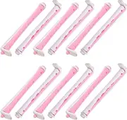 VICASKY 12pcs Perm Rods for Women Portable Hair Curlers Flexible Curling Tools for Hair and Comfortable Use for DIY Curls Salon