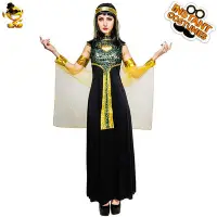 在飛比找Yahoo!奇摩拍賣優惠-萬圣節成人女款埃及艷后服裝 大女古埃及皇后舞台表演派對服裝