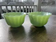 New Pioneer Woman Jadeite Bowls Scalloped Edges Timeless Beauty Set Of 2