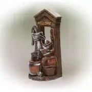 Alpine Corporation Fountain Yard Art Decor 24" Tall Polyresin Material 2 Tiers
