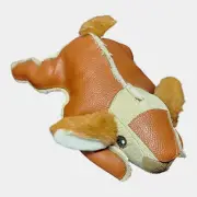Large Squirrel Squeaky Dog Toy Leather top toy Brand New Free Shipping