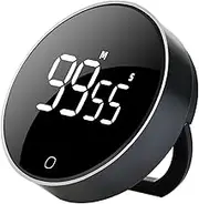 LED Digital Shower Study Stopwatch USB Rechargeable Lunch- Reminder Back Bracket Design Kitchen Tools