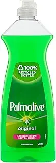 Palmolive Dish Regular Dishwashing Liquid, 500mL, Original, Tough on Grease