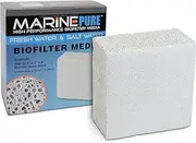 CerMedia MarinePure Block Bio-Filter Media for Marine and Freshwater Aquariums, 8 by 8 by 4-Inch
