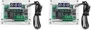 2X W1209 DC 12V Digital Temperature Controller Board -50-110°C Electronic Temperature Temp Control Module Switch (1Pack)