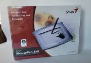 Genius MousePen Pen Tablet Silver 8x6" Tablet with Mouse & Stylus Pen New
