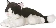 AURORA, 31420, Flopsies Oreo The Cat, 12In, Soft Toy, Black and White