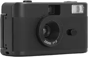35mm Film Camera, Reusable Retro Film Camera Built in Flash, Kids Point and Shoot Camera, 1/120s Shutter Speed, 28MM F /8 Lens, Lightweight Vintage Camera for Student Kids (Black)
