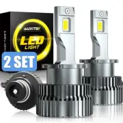 4 PCS D2R D2S LED Light Bulb 1:1 Size Hi/Lo Beam 6500K White 500% Brighter T (for: Renault)