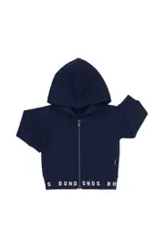 [Bonds] Bonds Newbies Logo Fleece Hoodie in Navy Size: 0-3 Months 0-3 Months Navy