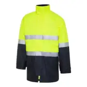 WS Workwear 4-in-1 - 2T Hoop Taped Recycled Poly Oxford Jacket Yellow/Navy XXS