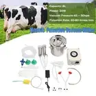 6L Stainless Steel Electric Pulsation Vacuum Milker Goat Milking Machine z2