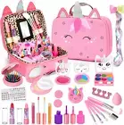 Kids Washable Makeup Girls Toys - Girls Makeup Kit for Kids Make up Set Real,