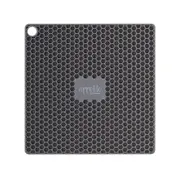 Appetito Silicone Square Trivet Table Protector Mat/Pad 17.3cm Charcoal