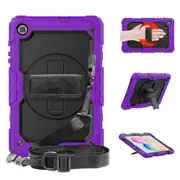 MCC Shockproof Samsung Galaxy Tab S6 Lite 10.4 Strap Case Cover P610 P620 [Purple]