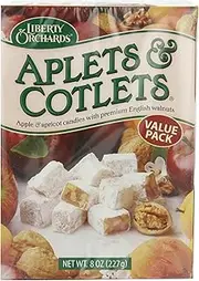 Liberty Orchards Aplets & Cotlets, 8-Ounce Boxes (Pack of 6)