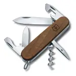 【VICTORINOX 瑞士維氏】瑞士刀 胡桃木 SPARTAN WOOD 10用刀 91MM (1.3601.63)