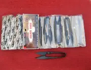 NEW 12 PCS. BLACK SEWING THREAD NIPPERS SNIPPERS CLIPPERS TRIMMING SCISSORS