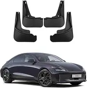Car Mudguard Mud Flaps for ioniq 6 2023-2024 Molded Custom Front and Rear Mudflaps Splash Guards Flares Kit 4-PC Auto Accessories,Send 1 Car Wash Towel