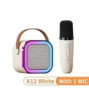 K12 Karaoke Machine with 1-2 Wireless Microphones Portable 5.3 PA Bluetooth Spea