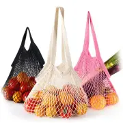 Mesh Grocery Bags,Reusable Produce Bags,Long Handle Net Tote Bags,String Bags