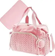 Babies Diaper Change Bag - Waterproof Baby Nappy Changing Bags | Shoulder Bag With Pacifier Case | Reusable Child Supplies And Travel Accessories For Women