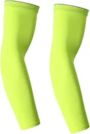 Beavorty Sun Protector Elbow Sleeve Stretchy Compression Arm Guard for Sports Breathable and Lightweight Unisex Protection for Training Light Green