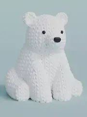3D Printed Polar Bear Knitted Polar Bear