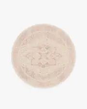 185' Round | Machine Washable Runner Rug | Kid & Pet Friendly | Indoor Rug | Kamran Soft Pink Rug | Ruggable