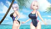 Azur Lane dido sirius swimming Custom Gaming Mat Desk 10095