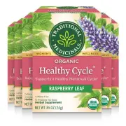 Organic Herbal Tea for Women's Health 6 Pack Caffeine Free Raspberry Leaf