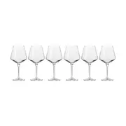 6pc Krosno Avant-Garde 560ml Stemmed Red Wine Glass Drinkware Goblet Set CLR